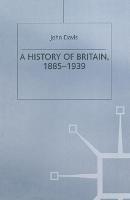 A History of Britain, 1885-1939 - J. Davis - cover