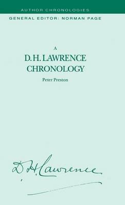 A D.H. Lawrence Chronology - P. Preston - cover