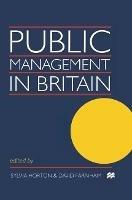 Public Management in Britain - David Farnham,Sylvia Horton - cover