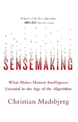 Sensemaking: What Makes Human Intelligence Essential in the Age of the Algorithm - Christian Madsbjerg - cover