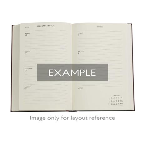 Agenda Paperblanks, 2026 Morris P. Honeysuckle 12 mesi Flex Maxi, orizzontale - 4