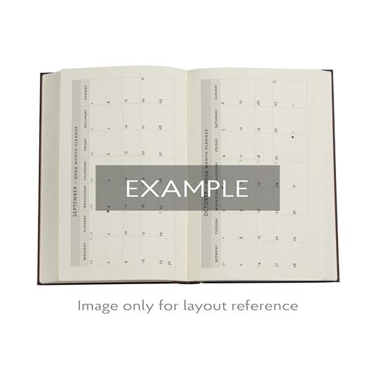Agenda Paperblanks, 2026 Morris P. Honeysuckle 12 mesi Flex Maxi, orizzontale - 5