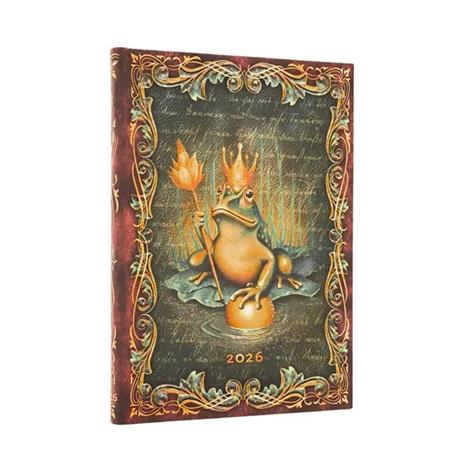 Agenda Paperblanks, 2026 Fratelli Grimm Frog Prince 12 mesi Midi, orizzontale
