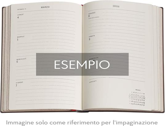 Agenda accademica Paperblanks, 2026 Blue Luxe 18 mesi Flex Midi, orizzontale - 4