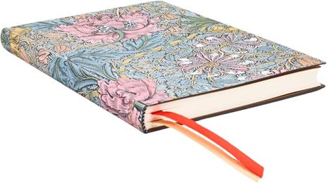 Agenda accademica Paperblanks, 2026 Morris Pink Honeysuckle 18 mesi esi Fl Midi, orizzontale - 2