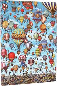 Cartoleria Agenda accademica Paperblanks, 2026 Balloon Festival 18 mesi Flex Midi, orizzontale Paperblanks