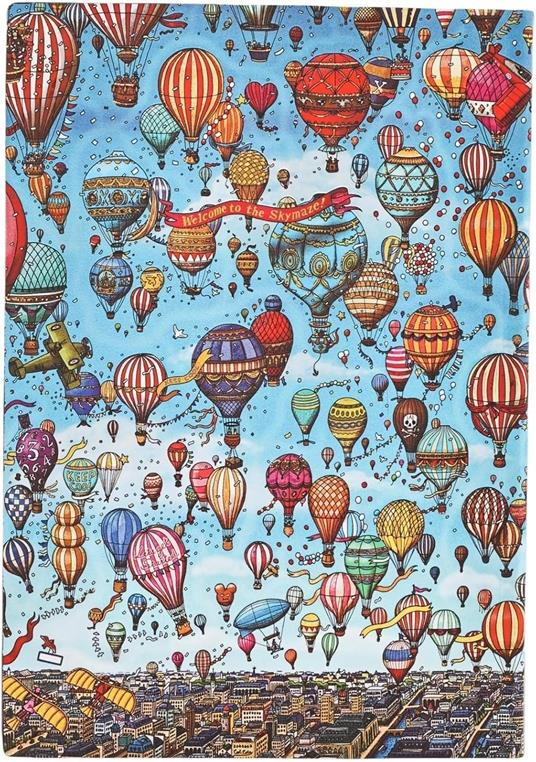 Agenda accademica Paperblanks, 2026 Balloon Festival 18 mesi Flex Midi, orizzontale - 3