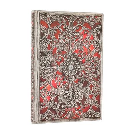 Agenda Paperblanks, 2026 Garnet 12 mesi Flex Mini, orizzontale