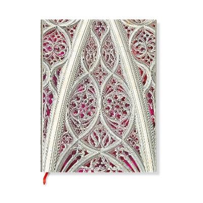 Vault of the Milan Cathedral (Burgundy) (Duomo di Milano) Midi Lined Softcover Journal (Elastic Band) - Paperblanks - cover