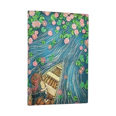 Lotus River (Living with Yuko) Midi Unlined Softcover Journal (Elastic Band Closure) - Paperblanks - cover
