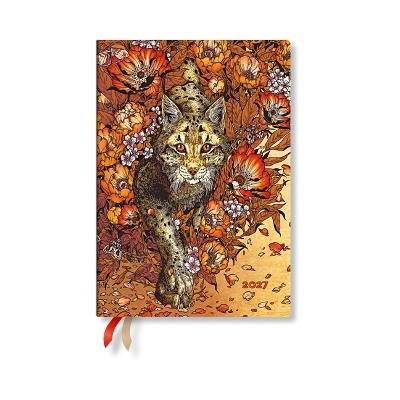 2027 Lynx Rising MIDI Horizontal Softcover 12-Month Weekly Planner, 176pg, 100gsm by Paperblanks (Erica Williams Art) - cover