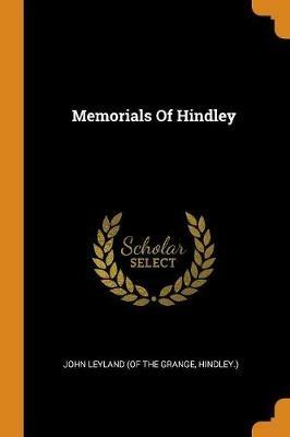 Memorials of Hindley - cover