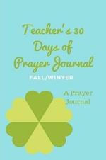 Teacher's 30 Day Prayer Journal