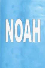 Noah: 100 Pages 6 X 9 Personalized Name on Journal Notebook