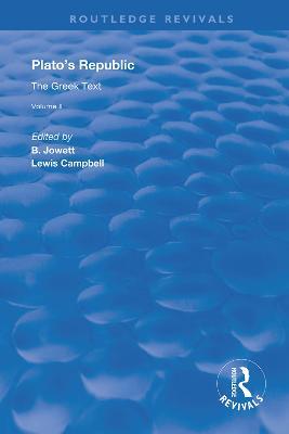 Plato's Republic (Vol 2): The Greek Text - cover