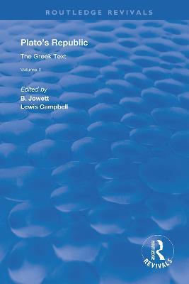 Plato's Republic (Vol 2): The Greek Text - cover