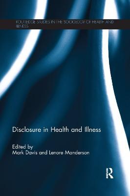 Disclosure in Health and Illness - cover