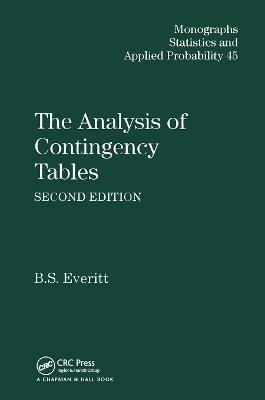 The Analysis of Contingency Tables - Brian S. Everitt - cover