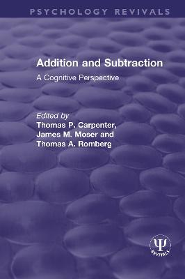 Addition and Subtraction: A Cognitive Perspective - cover