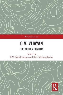 O. V. Vijayan: The Critical Insider - cover