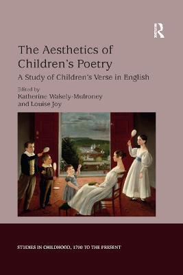 The Aesthetics of Children's Poetry: A Study of Children's Verse in English - cover