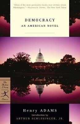 Democracy: An American Novel - Henry Adams - cover