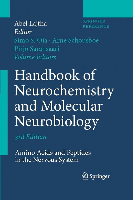 Handbook of Neurochemistry and Molecular Neurobiology