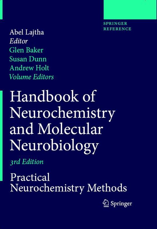 Handbook of Neurochemistry and Molecular Neurobiology