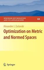 Optimization on Metric and Normed Spaces