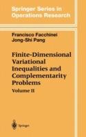 Finite-Dimensional Variational Inequalities and Complementarity Problems - Francisco Facchinei,Jong-Shi Pang - cover