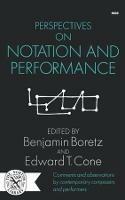 Perspectives on Notation and Performance - cover