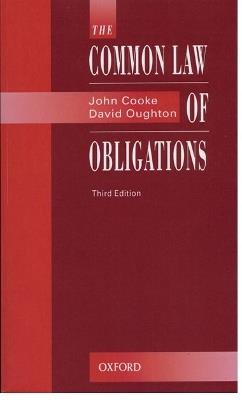 The Common Law of Obligations - John Cooke,David Oughton - cover