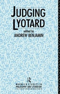 Judging Lyotard - cover