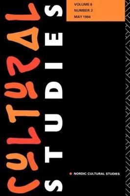 Cultural Studies: Volume 8, Issue 2 - cover