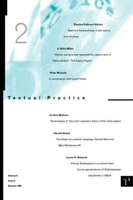 Textual Practice: Volume 9 Issue 2 - cover