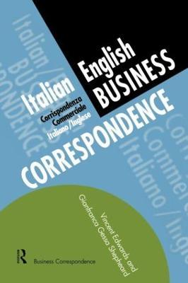 Italian/English Business Correspondence - Vincent Edwards,Gianfranca Gessa Shepheard - cover