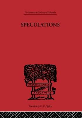 Speculations: Essays on Humanism and the Philosophy of Art - cover