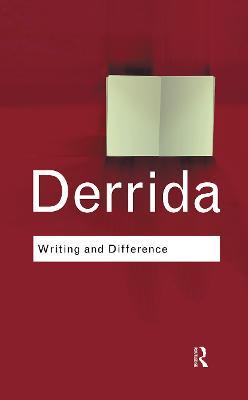 Writing and Difference - Jacques Derrida - cover