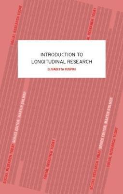 An Introduction to Longitudinal Research - Elisabetta Ruspini - cover