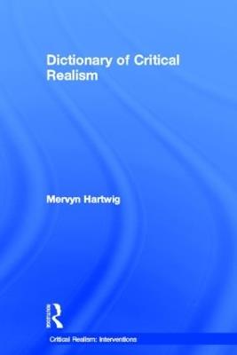 Dictionary of Critical Realism - cover