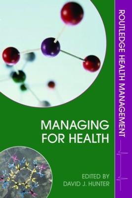 Managing for Health - cover