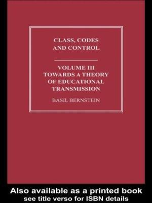 Towards a Theory of Educational Transmissions - Basil Bernstein - cover
