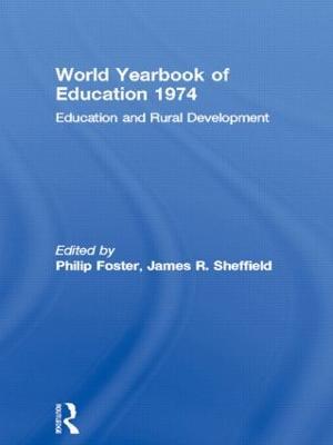 World Yearbook of Education 1974: Education and Rural Development - cover