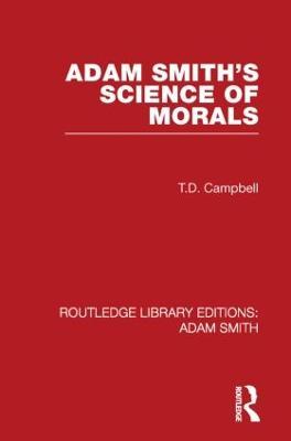 Adam Smith's Science of Morals - Tom Campbell - cover