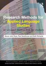 Research Methods for Applied Language Studies: An Advanced Resource Book for Students