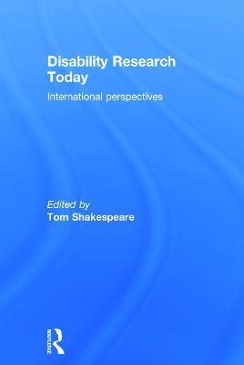 Disability Research Today: International Perspectives - cover