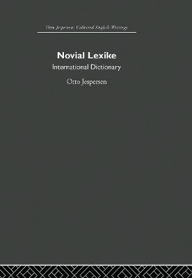 Novial Lexike - Otto Jespersen - cover