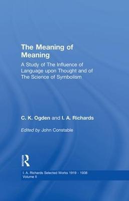 Meaning Of Meaning         V 2 - John Constable - cover