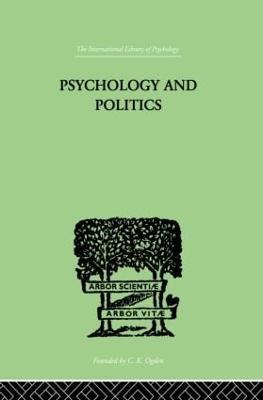 Psychology and Politics: And other Essays - W H R Rivers - cover