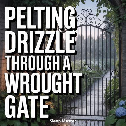 Pelting Drizzle Through a Wrought Gate